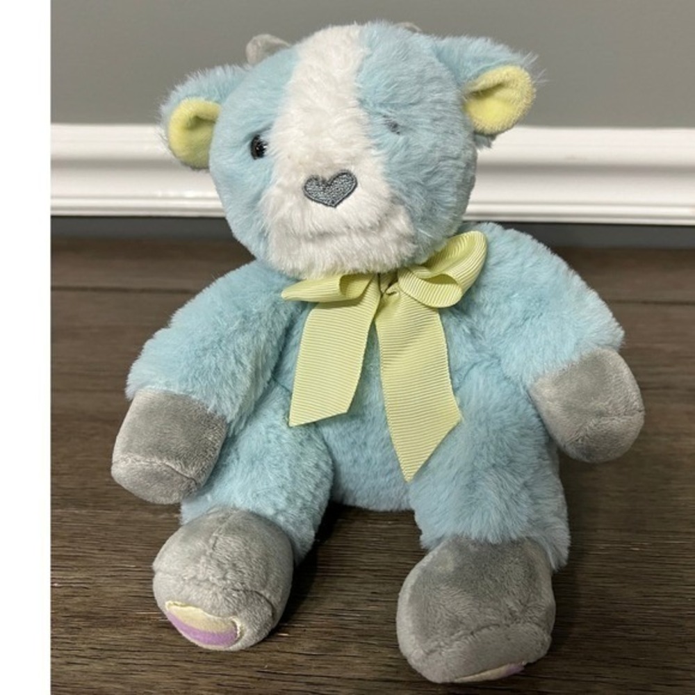 Animal Adventure Blue‎ Goat with Yellow Bow Plush